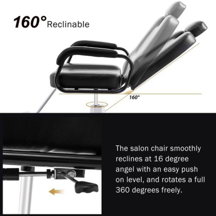 [US Warehouse] Beauty Salon Tatoo Spa Equipment Reclining Barber Chair