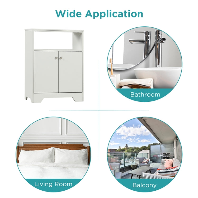 [US Warehouse] Bathroom Storage Cabinet with Adjustable Shelves, Size: 31.7 x 23.6 x 11.8 inch