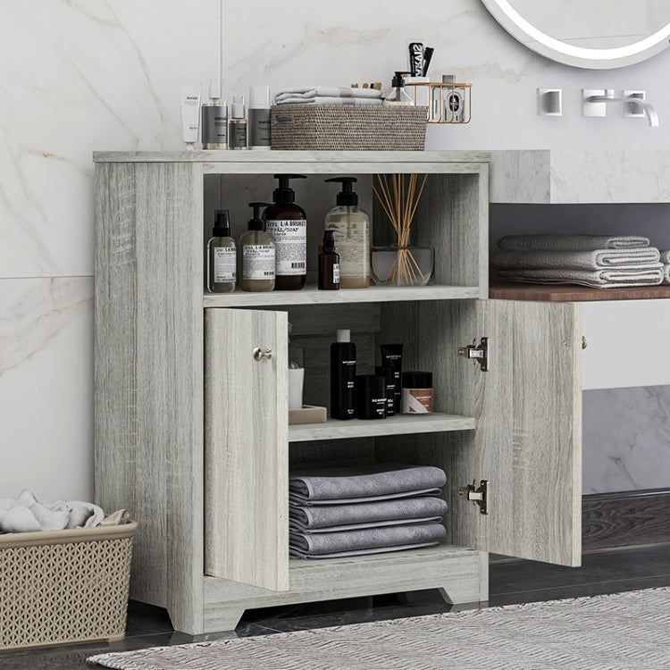[US Warehouse] Bathroom Storage Cabinet with Adjustable Shelves, Size: 31.7 x 23.6 x 11.8 inch