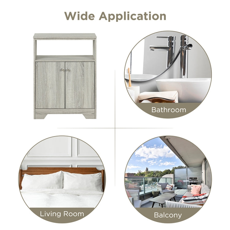 [US Warehouse] Bathroom Storage Cabinet with Adjustable Shelves, Size: 31.7 x 23.6 x 11.8 inch