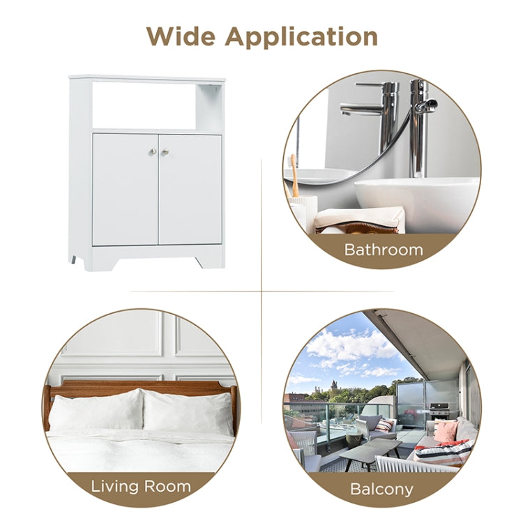 [US Warehouse] Bathroom Storage Cabinet with Adjustable Shelves, Size: 31.7 x 23.6 x 11.8 inch