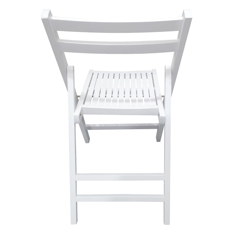 [US Warehouse] 4 PCS Slatted Solid Wood Folding Chair, Size: 31 x 22.8 x 15.6 inch