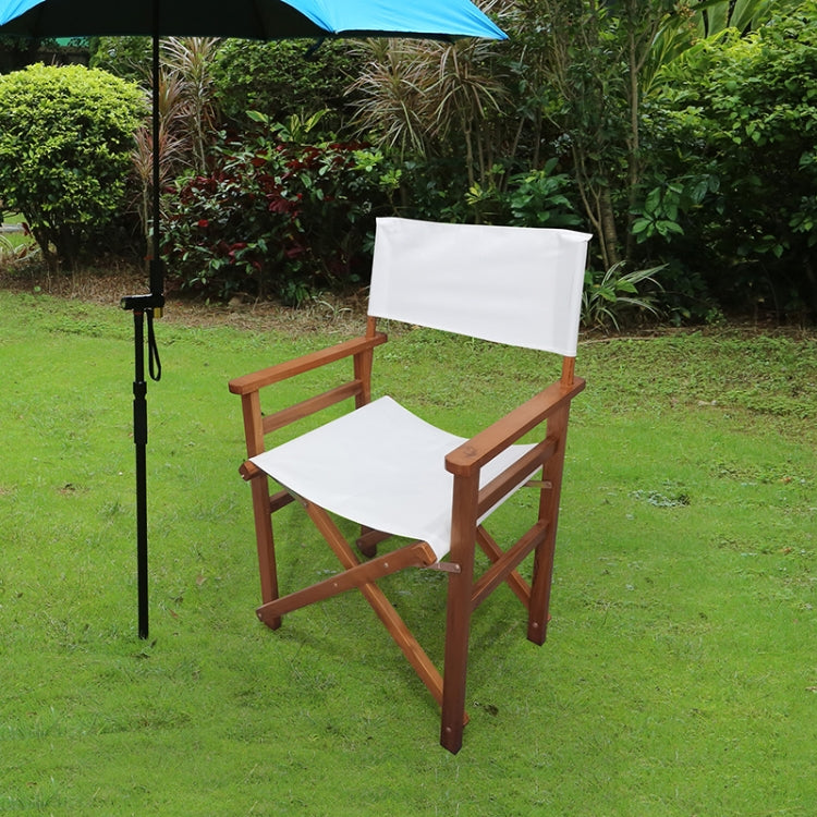 [US Warehouse] 2 PCS Wooden Canvas Folding Chair Director Chair, Size: 36 x 23 x 20 inch
