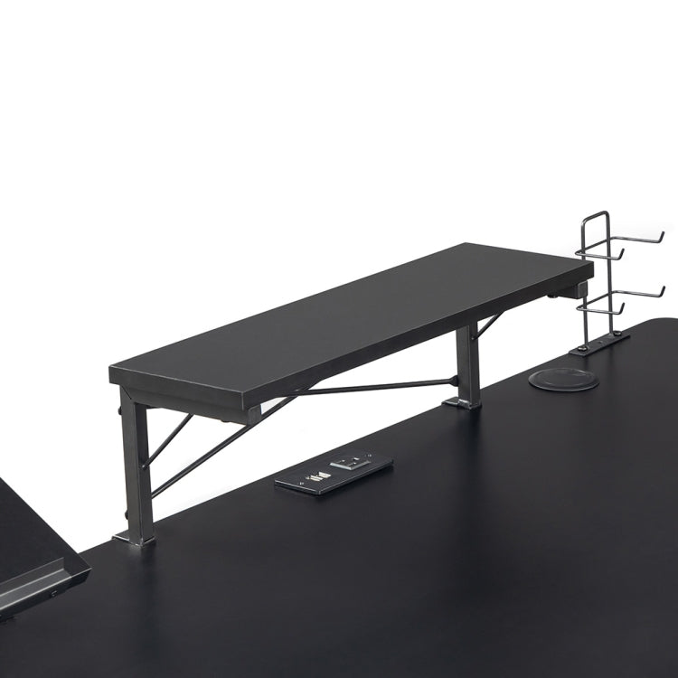 [US Warehouse] 47 inch Home Office Gaming Table E-Sports Computer Desk (Black)