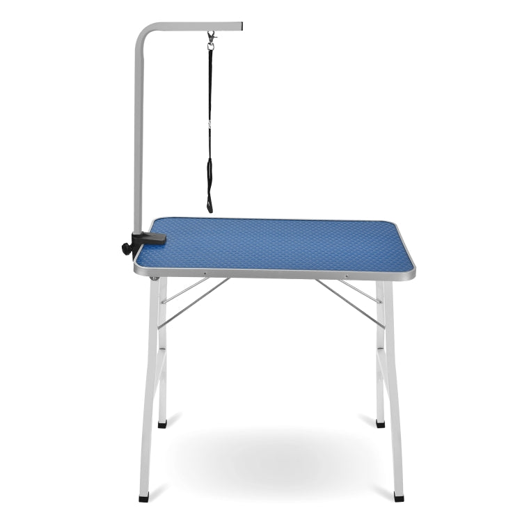 [UK Warehouse] Portable Adjustable Stainless Steel Dog Pet Grooming Table Dresser, Size: 78x48.5x76cm