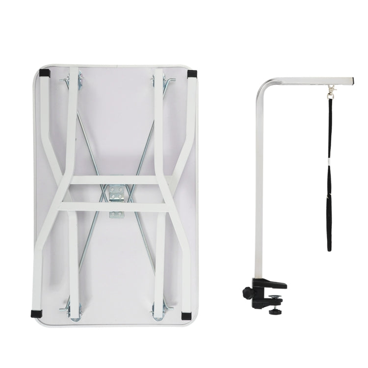 [UK Warehouse] Portable Adjustable Stainless Steel Dog Pet Grooming Table Dresser, Size: 78x48.5x76cm