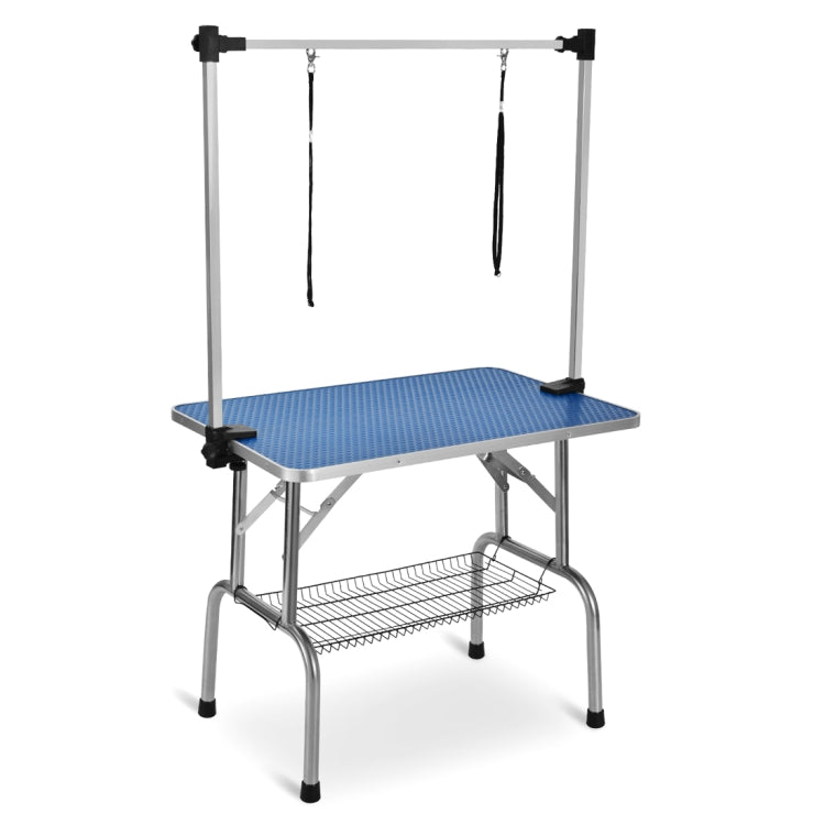 [UK Warehouse] Portable Adjustable Stainless Steel Dog Grooming Table Dresser, Size: 90x60x76cm