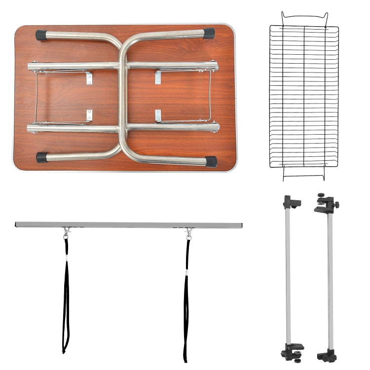 [UK Warehouse] Portable Adjustable Stainless Steel Dog Grooming Table Dresser, Size: 90x60x76cm