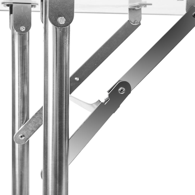 [UK Warehouse] Portable Adjustable Stainless Steel Dog Pet Grooming Table Dresser, Size: 115x55x79cm