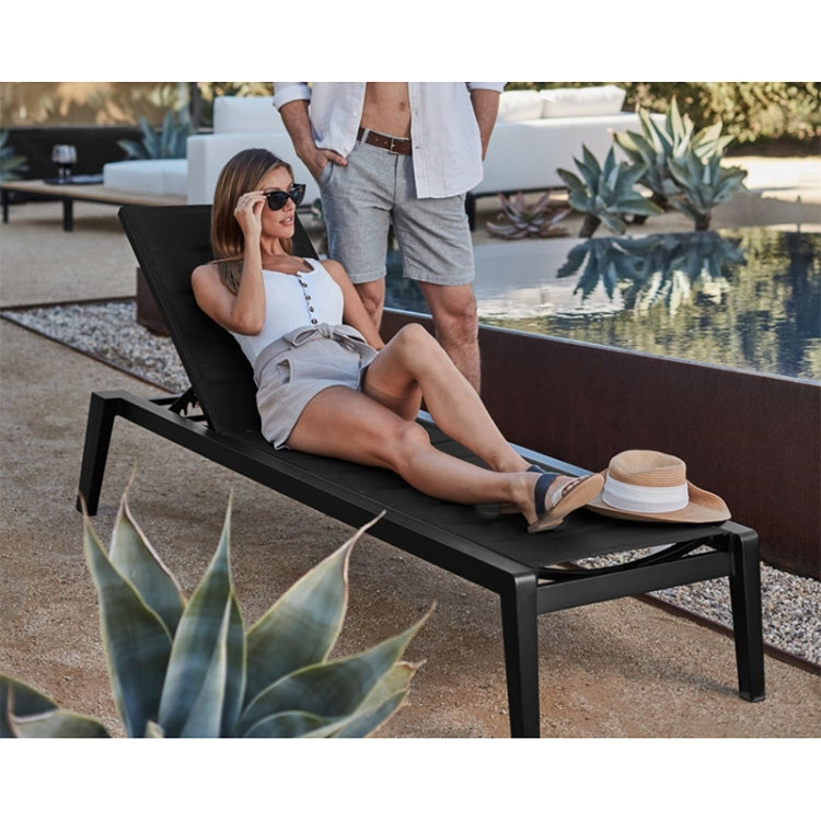 [US Warehouse] Adjustable Soft Cushion Sunbathing Lounge Recliner, Size: 181x97x73.5cm