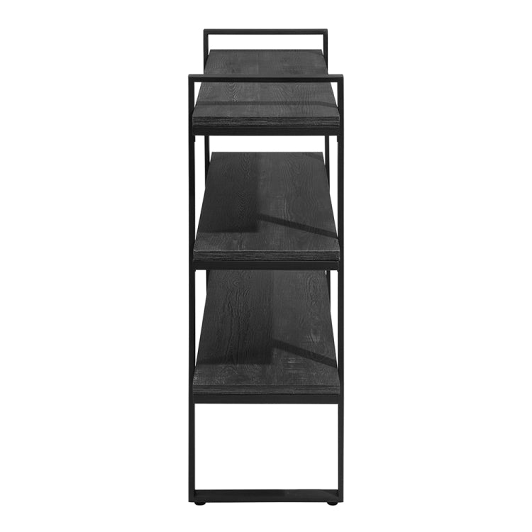 [US Warehouse] Three-layer Metal Bookshelf, Size: 100 x 82.5 x 28cm