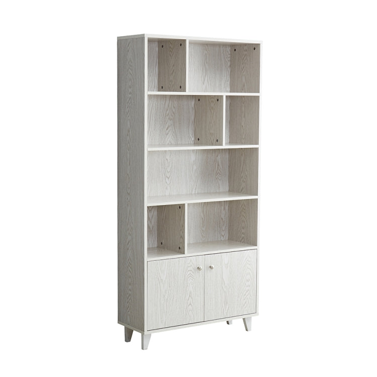 [US Warehouse] 5-layer Wooden Bookshelf with Double Doors, Size: 68 x 31.5 x 12 inch