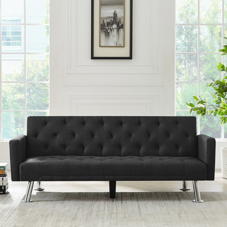 [US Warehouse] Dual-purpose Foldable Living Room Fabric Sofa Bed, Size: 72.83 x 31.5 x 29.92 inch