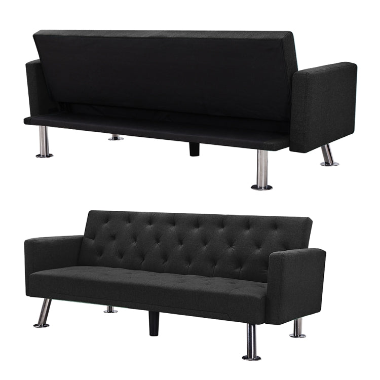 [US Warehouse] Dual-purpose Foldable Living Room Fabric Sofa Bed, Size: 72.83 x 31.5 x 29.92 inch