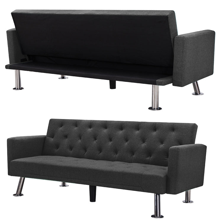 [US Warehouse] Dual-purpose Foldable Living Room Fabric Sofa Bed, Size: 72.83 x 31.5 x 29.92 inch