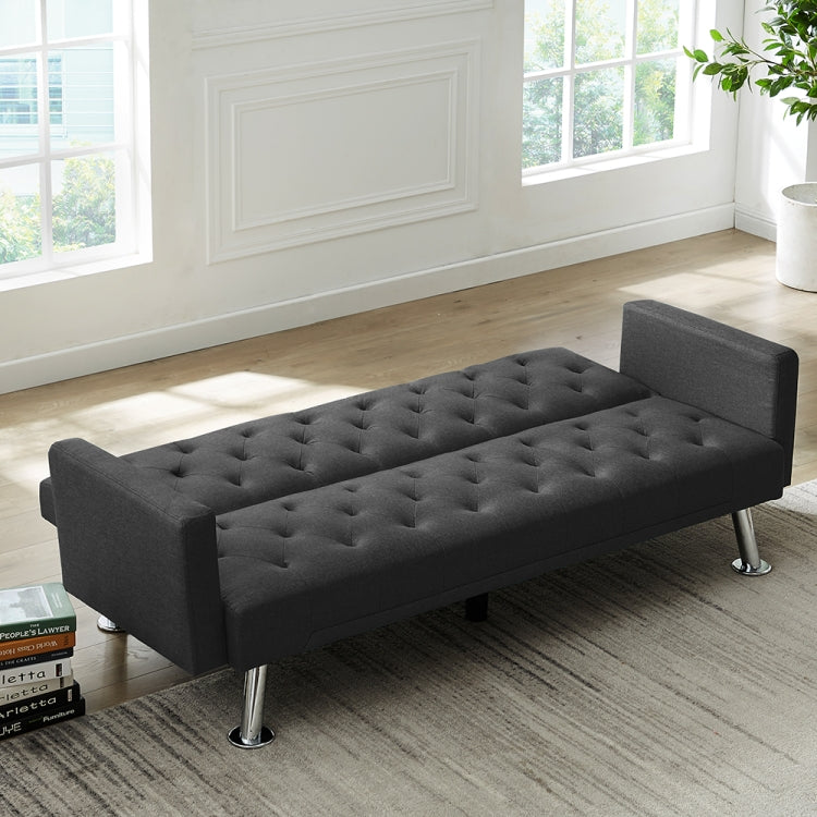 [US Warehouse] Dual-purpose Foldable Living Room Fabric Sofa Bed, Size: 72.83 x 31.5 x 29.92 inch