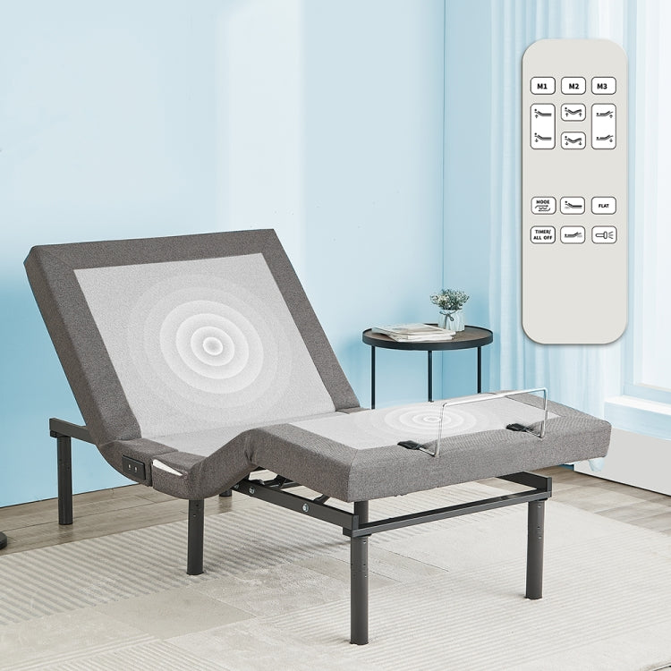 [US Warehouse] Electric Adjustable Bed with Wireless Remote Control and USB Port, Size: 78.7 x 37.8 x 11.8 inch