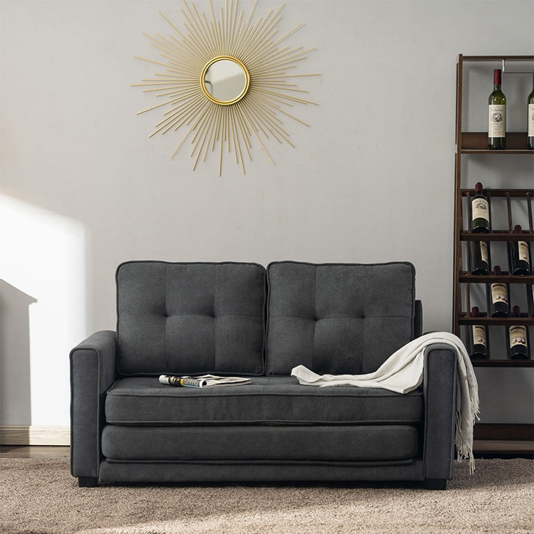 [US Warehouse] Simple Home Double Sofa Bed, Size: 141.99x54x59cm