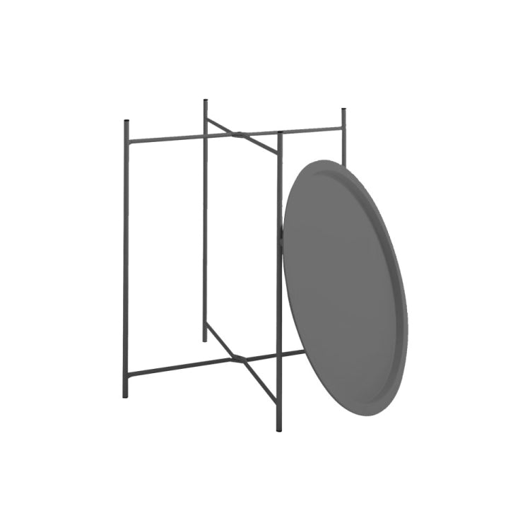 [US Warehouse] Folding Tray Metal Side Table, Size: 18.5x18.5x19.88 inch