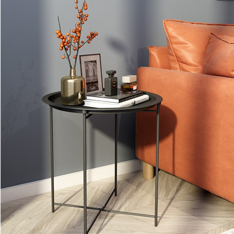 [US Warehouse] Folding Tray Metal Side Table, Size: 18.5x18.5x19.88 inch