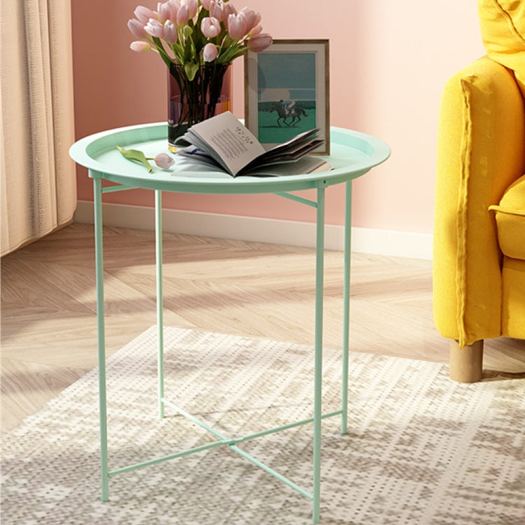 [US Warehouse] Folding Tray Metal Side Table, Size: 18.5x18.5x19.88 inch