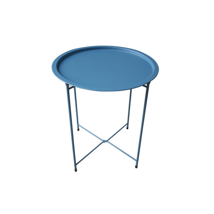 [US Warehouse] Folding Tray Metal Side Table, Size: 18.5x18.5x19.88 inch