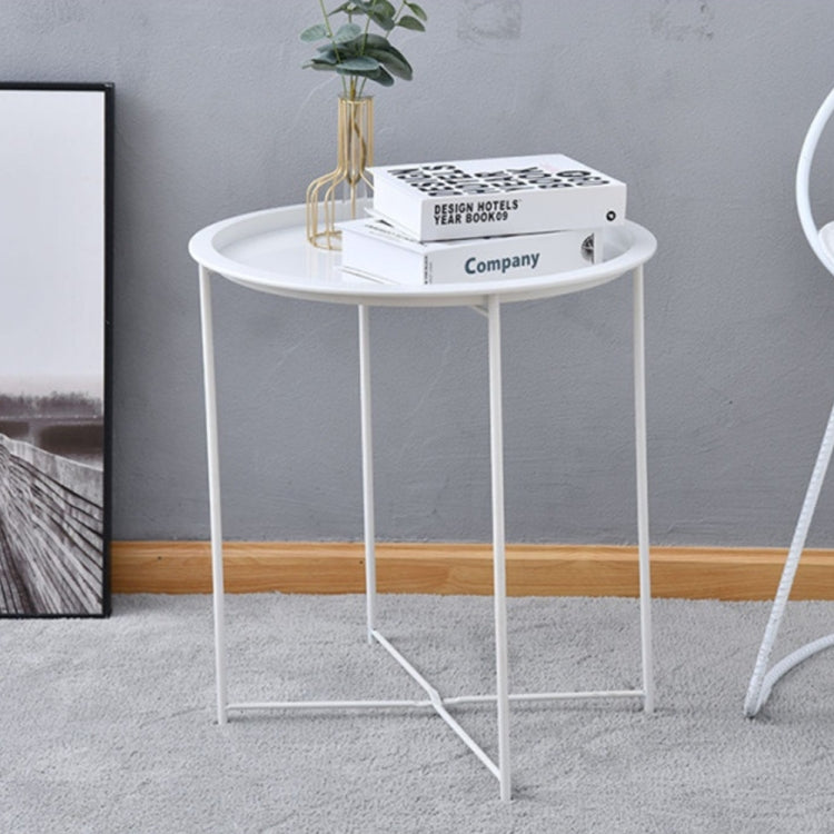 [US Warehouse] Folding Tray Metal Side Table, Size: 18.5x18.5x19.88 inch