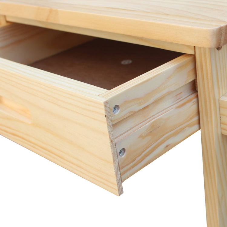 [US Warehouse] Foldable Square Solid Wood Dining Car With 2 Square Stools(Wood)