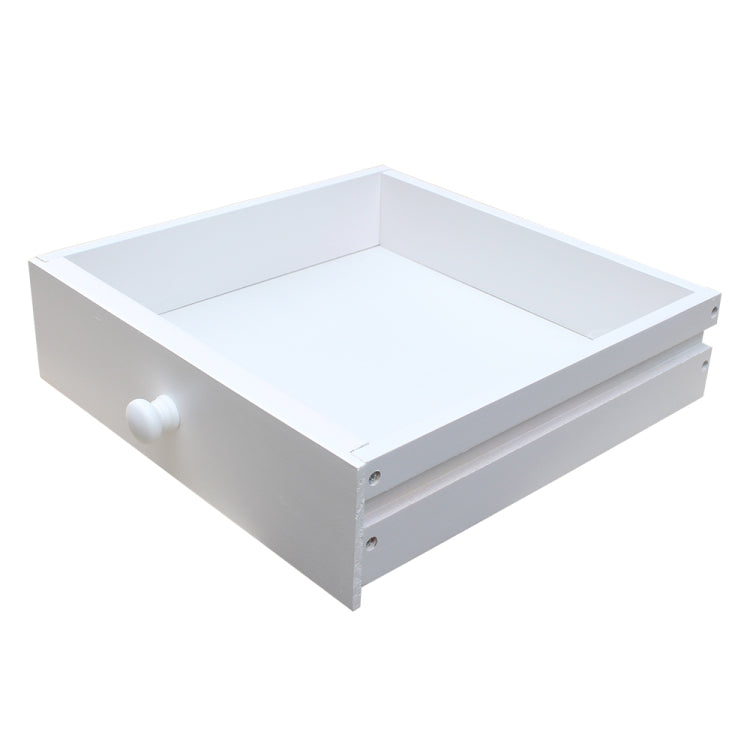 [US Warehouse] Foldable Semicircular Wooden Handle Dining Cart with 2 Round Stools, Size: 81.5 x 39.5 x 83cm(White)