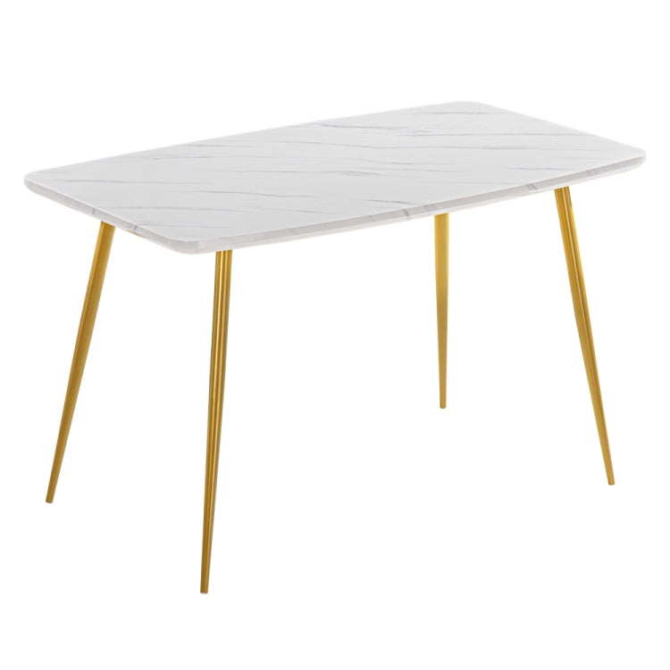 [US Warehouse] Marble Series Curved Round Dining Table, Size: 120 x 74 x 76cm(White)