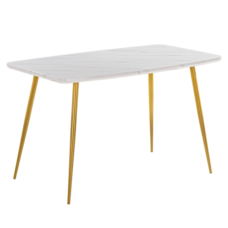 [US Warehouse] Marble Series Curved Round Dining Table, Size: 120 x 74 x 76cm(White)