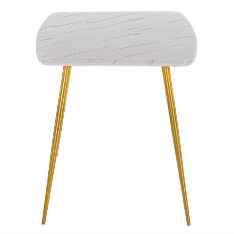 [US Warehouse] Marble Series Curved Round Dining Table, Size: 120 x 74 x 76cm(White)