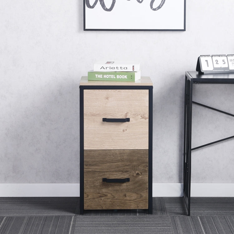 [US Warehouse] Vertical Office Filing Cabinet with 2 Drawers, Size: 15.7x16.9x28.5 inch