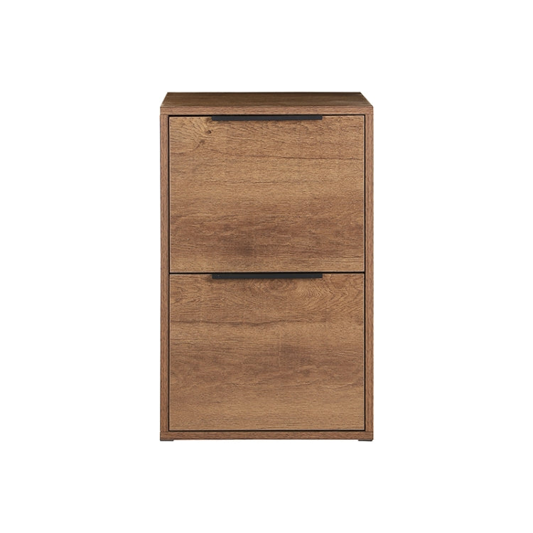 [US Warehouse] Wooden Office Filing Cabinet with 2 Drawers, Size: 15.17x16.5x24.14 inch