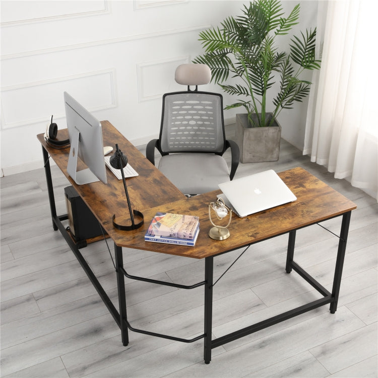 [US Warehouse] Home Office Metal Frame Wooden Table