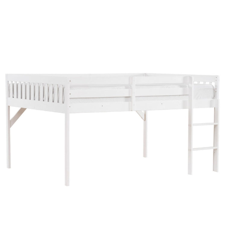 [US Warehouse] Children Pine Elevated Bed Vertical Version Straight Bedside, Size: 196.3x143.5x109cm