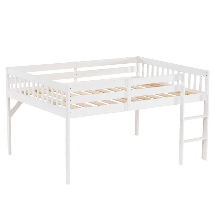 [US Warehouse] Children Pine Elevated Bed Vertical Version Straight Bedside, Size: 196.5x105.5x109cm