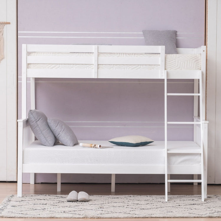 [US Warehouse] Pine High Tall Mother and Child Bed Vertical Straight Headboard Double Bed, Size: 200x145x164.5cm