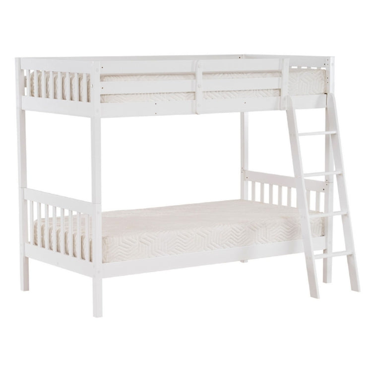 [US Warehouse] Pine High Tall Bunk Bed with Ladder, Size: 200x105.5x164.5cm