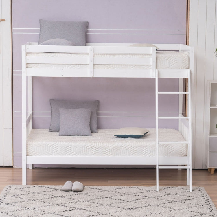 [US Warehouse] Pine High Tall Bunk Bed with Ladder, Size: 200x105.5x164.5cm