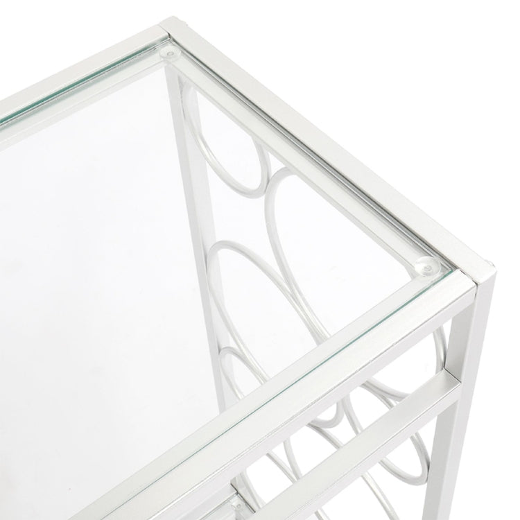 [US Warehouse] FCH Toughened Glass Panel Console Table, Style: Circle Shape, Size: 102x30.5x76cm