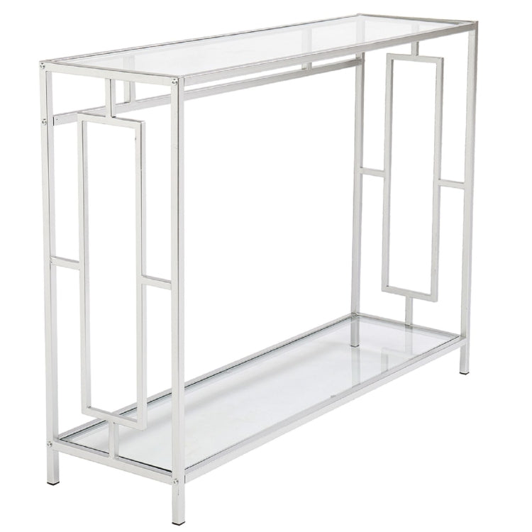 [US Warehouse] FCH Toughened Glass Panel Console Table, Size: 102x30.5x76cm