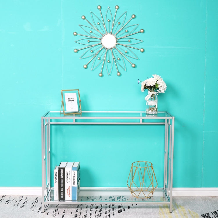 [US Warehouse] FCH Toughened Glass Panel Console Table, Size: 102x30.5x76cm