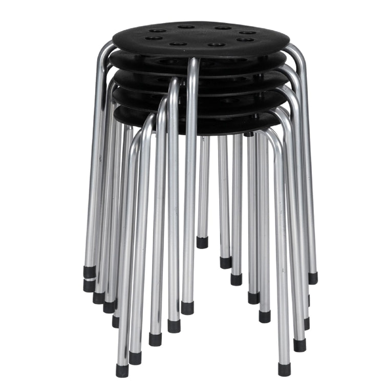 [US Warehouse] 5 PCS Stackable Round Stool