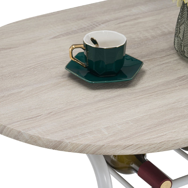 [US Warehouse] Baking Lacquer Couples Bending Back Breakfast Table, Size: 80x53x76cm