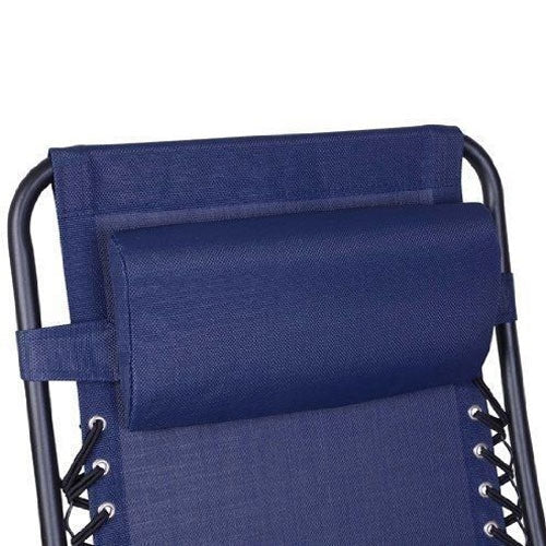 [US Warehouse] 2 PCS Plum Blossom Lock Portable Folding Chairs, Size: 175x66x111cm (Blue)