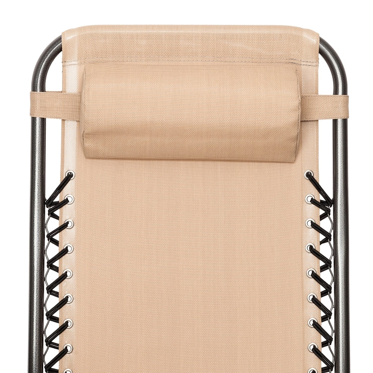 [US Warehouse] 2 PCS Plum Blossom Lock Portable Folding Chairs (Khaki)