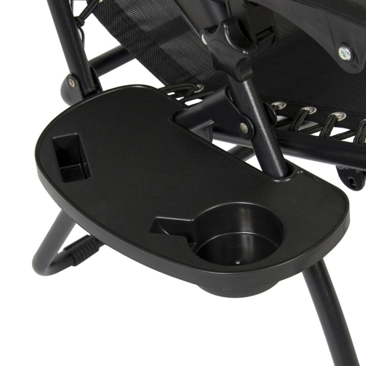 [US Warehouse] 2 PCS Plum Blossom Lock Portable Folding Chairs, Size: 175x66x111cm (Black)