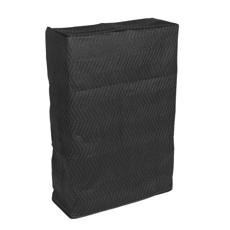 [US Warehouse] 12 PCS Non-woven Cotton Wavy Stripes Furniture Moving Blanket, Size: 183x203cm (Black)