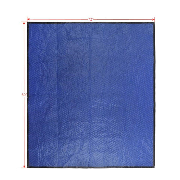[US Warehouse] 12 PCS Non-woven Cotton Wavy Stripes Furniture Moving Blanket, Size: 183x203cm (Blue)
